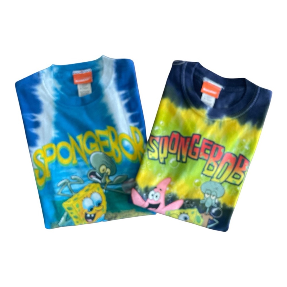 Nickelodeon’s SpongeBob SquarePants Tie Dye Short Sleeve Tees (Bundle of 2)